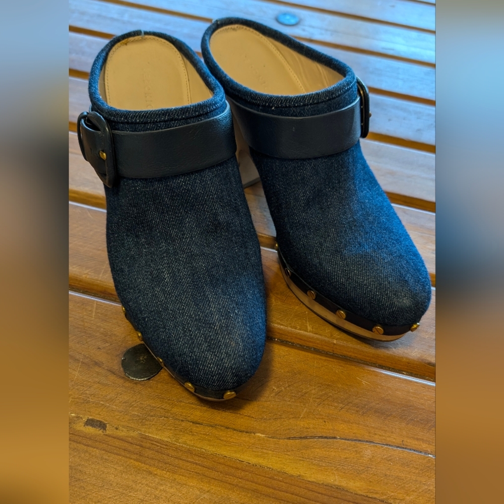 Veronica Beard denim clogs